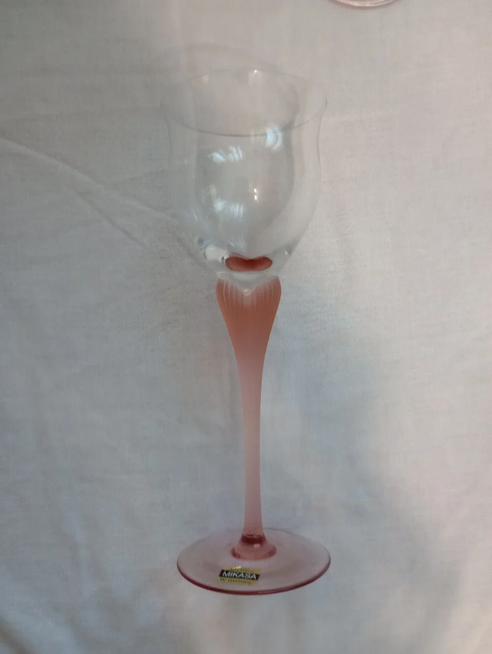 Mikasa Sea Mist Coral Wine Glasses-Set of 3- Made In West Germany